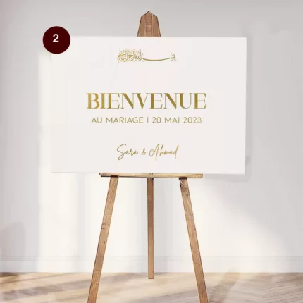 panneau bienvenue plexi mariage